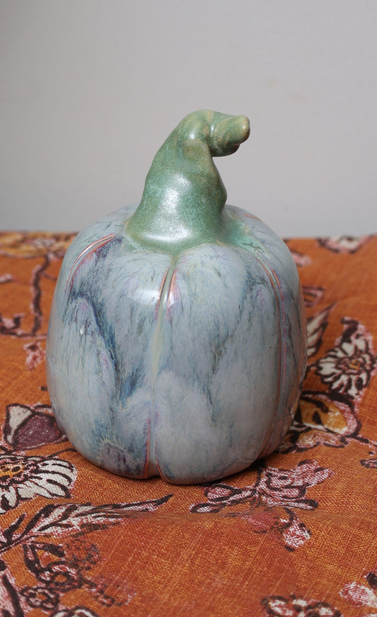 Morning Mist Handmade Ceramic Pumpkin