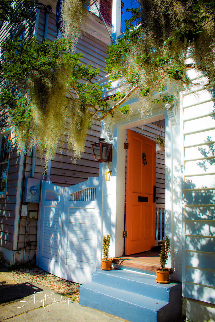 Charleston Orange Door
