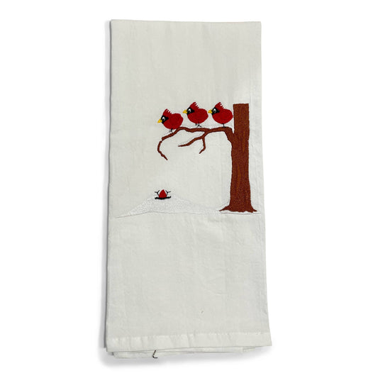 Towel - Cardinals Falling off Branch