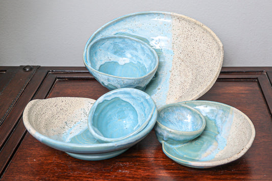 Coastal Swirly Bowls- Made to Order