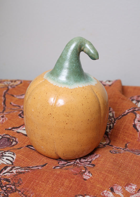 Harvest Gold Handmade Ceramic Pumpkin