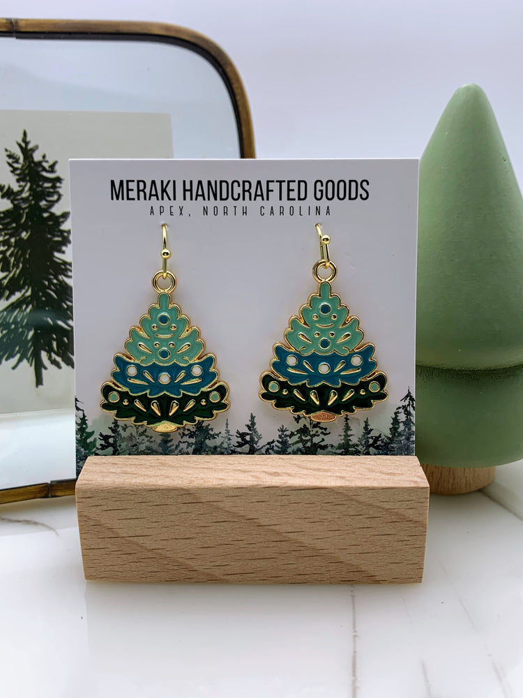 Enamel Earrings