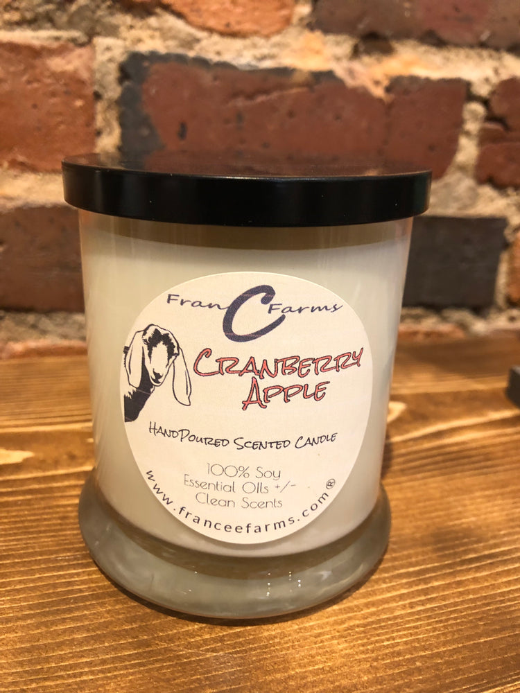 100% Pure Soy Wax Candle-Cranberry Apple-Francee Farms