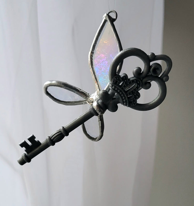 Stained Glass Flying Key