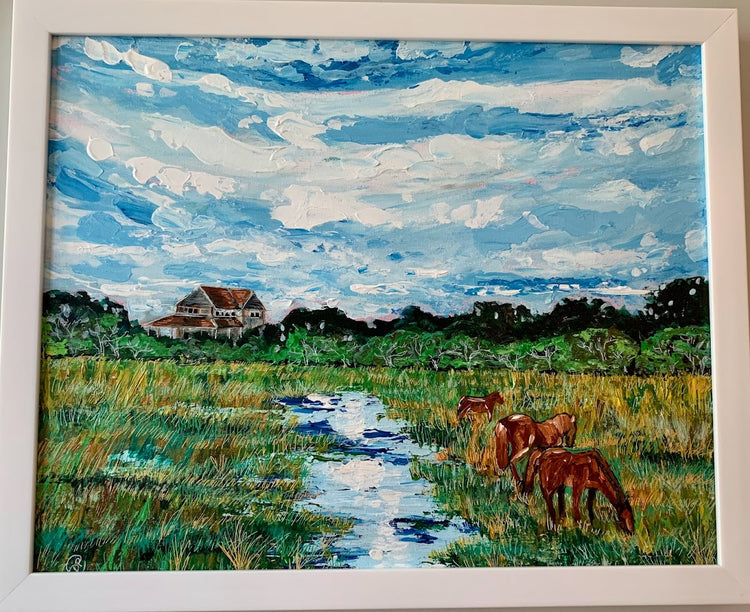 Horses on the Marsh