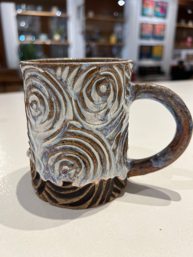 Rose Carved Drippy Mug