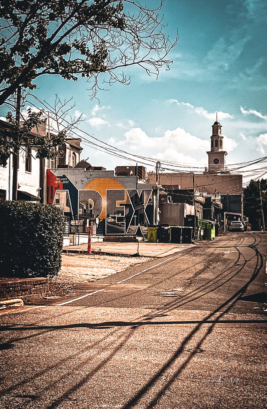 Salem Street Alley- Fine Art Matted Print