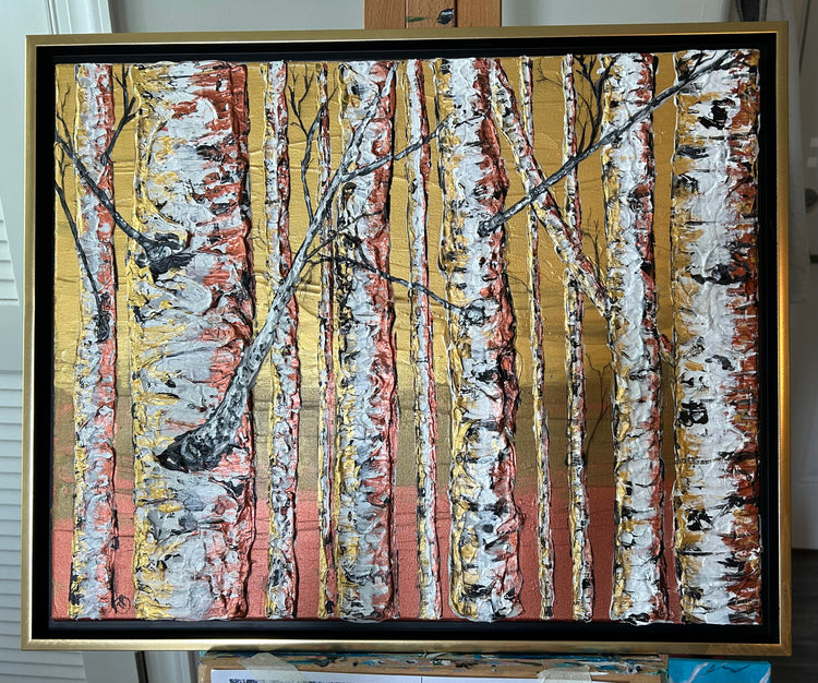 Metallic Birches 4