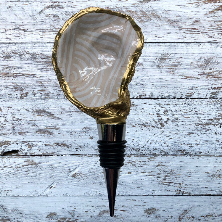 Oyster Shell Wine Stoppers