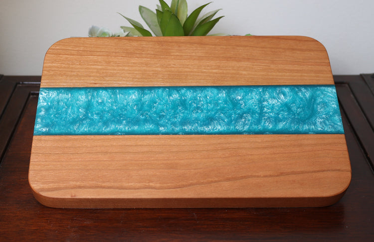 Coastal Resin Accent Charcuterie Board- Made to Order
