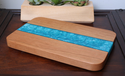 Coastal Resin Accent Charcuterie Board- Made to Order