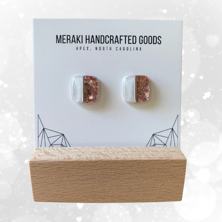 Resin Stud Earrings