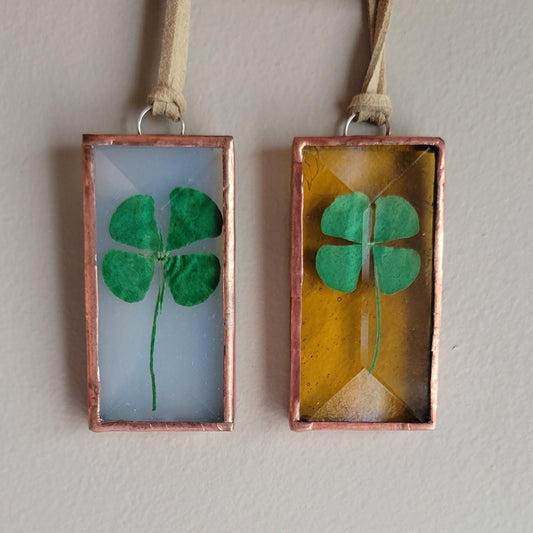 Stained Glass Small Clover Charm