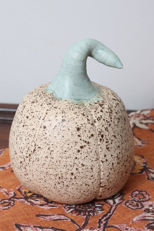 Meadow Frost Handmade Ceramic Pumpkin