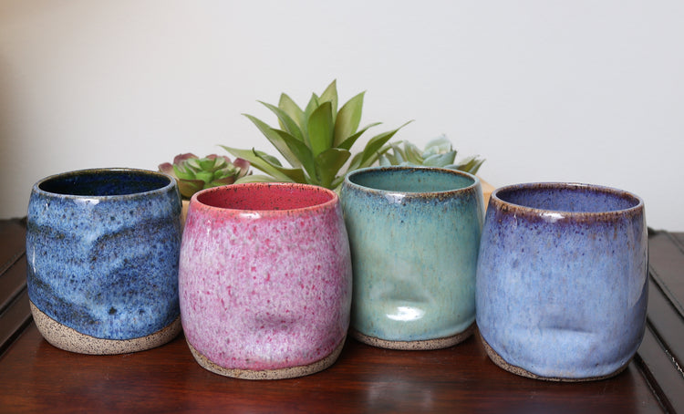 Thumbprint Tumblers- Set of 4- Made to order