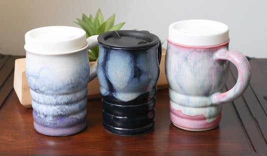Ceramic Travel Mug Collection (3 Colors)