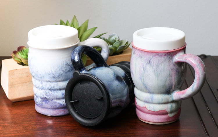 Ceramic Travel Mug Collection (3 Colors)