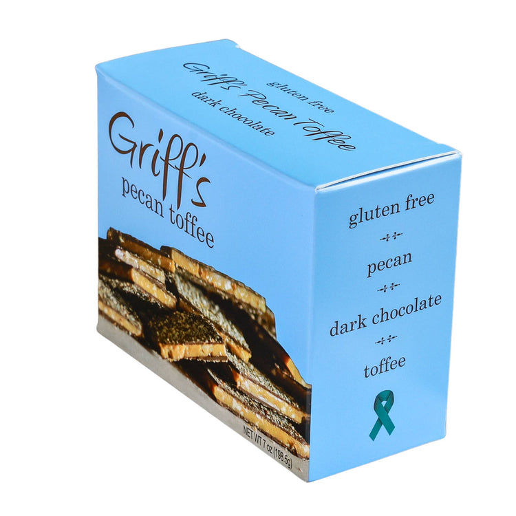 Griff's Pecan Toffee - 7oz Dark Chocolate Toffee