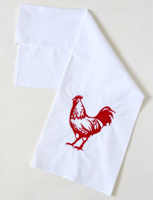 Towel - Embroidered Rooster