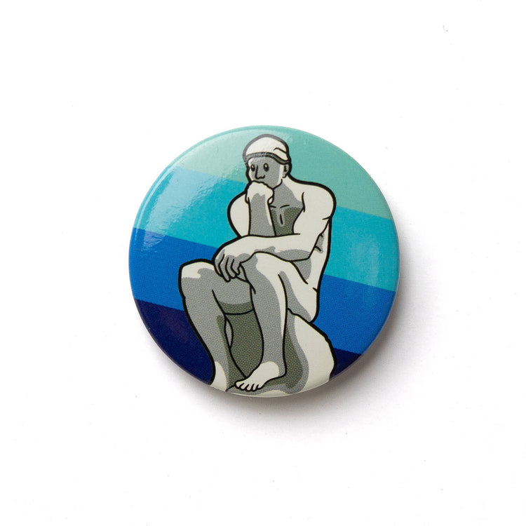 Button - Rodin's Thinker