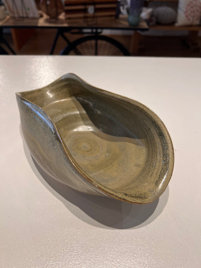 Hand Thrown Ceramic Vase - Yellow