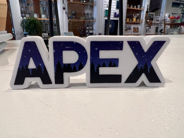 Apex sticker at Sawdust and Clay