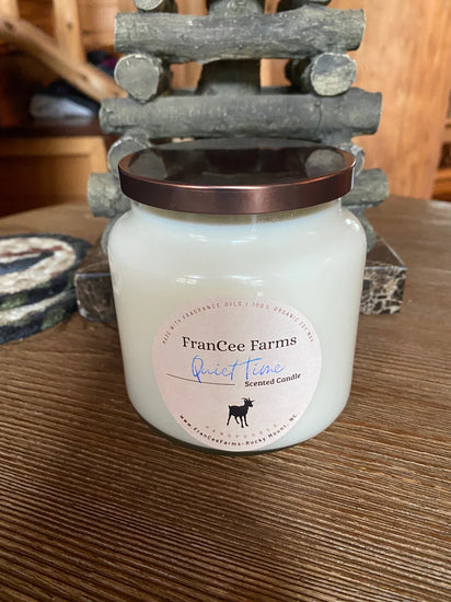 100% Soy Wax Candle- Large Quiet Time-Francee Farm