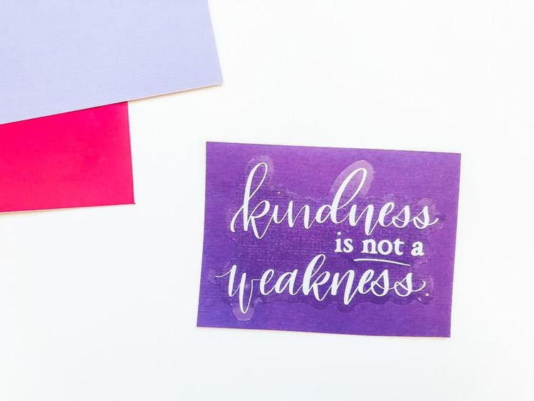 Kindness is not a Weakness Sticker, Kindness Sticker, Kindness not Weakness Sticker
