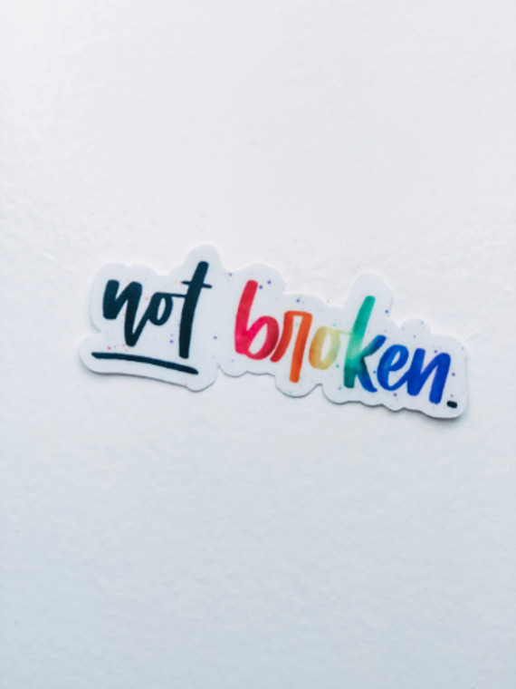 Sticker for Autism Awareness - Not Broken Sticker - Autism Sticker